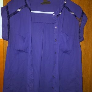 Attention- sheer lavender blouse